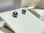 STARRY JEWELRY Natural seawater pearl Tahiti earrings 18k full body gold 8-8.5mm star style