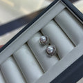 STARRY JEWELRY 【 Round Dance 】 Akoya seawater extremely strong light 7.5-8mm basic flawless sparkling diamond S925 silver