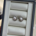 STARRY JEWELRY 【 Round Dance 】 Akoya seawater extremely strong light 7.5-8mm basic flawless sparkling diamond S925 silver