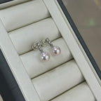 STARRY JEWELRY Akoya seawater pearl earrings 8-8.5mm, extremely strong light, almost flawless temperament, elegant and high-end feeling