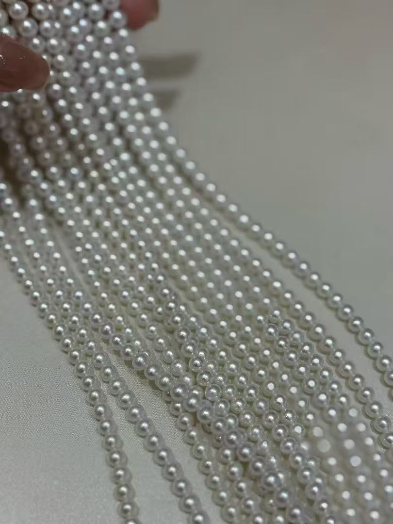 STARRY JEWELRY Fresh Natural Freshwater 5-6mm Pearl Millet Chain, Versatile Sterling Silver S925 Clasp