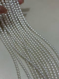 STARRY JEWELRY Fresh Natural Freshwater 5-6mm Pearl Millet Chain, Versatile Sterling Silver S925 Clasp