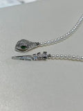STARRY JEWELRY [Spirited Snake Holding a Pearl] Natural Pearl S925 Exquisite Craftsmanship Snake Xiaomi Long Chain Fashion Match