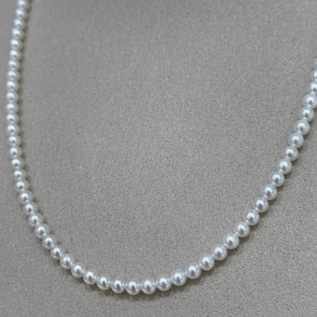 STARRY JEWELRY [Bai Yao] Natural 3.5-4mm Pearl Small Rice Bead Chain Classic Versatile Pure Silver Extension Chain