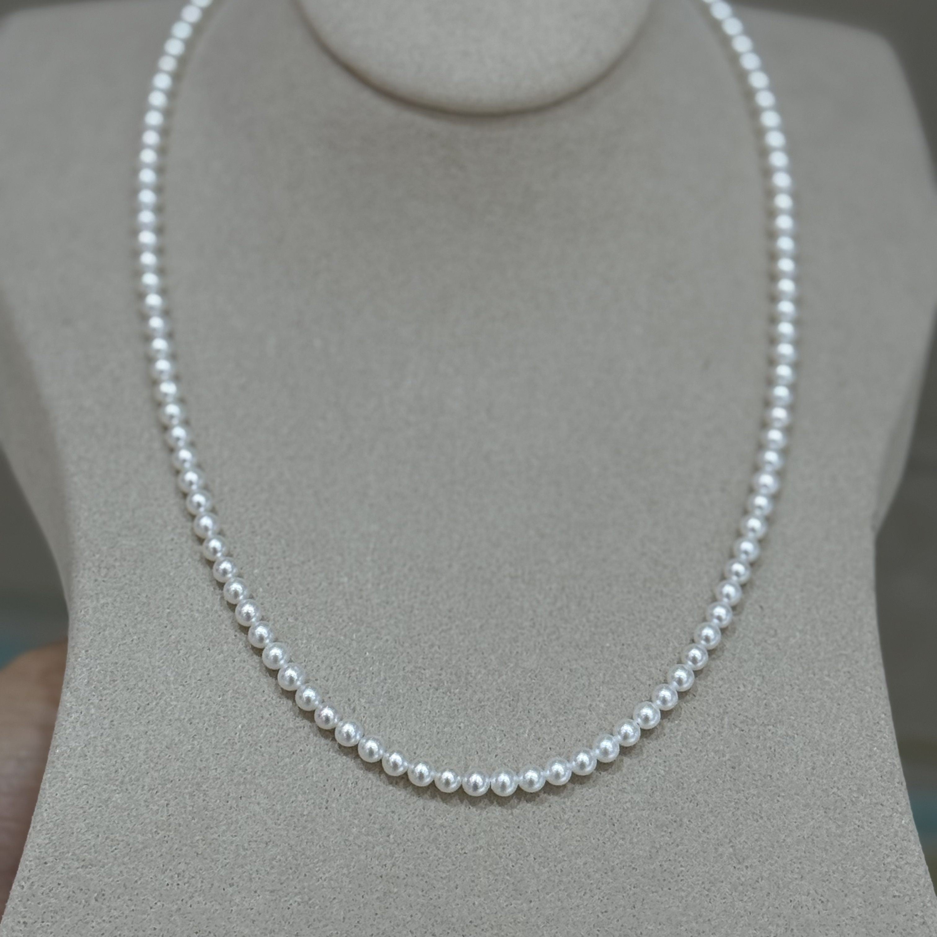 STARRY JEWELRY [Bai Yao] Natural 3.5-4mm Pearl Small Rice Bead Chain Classic Versatile Pure Silver Extension Chain