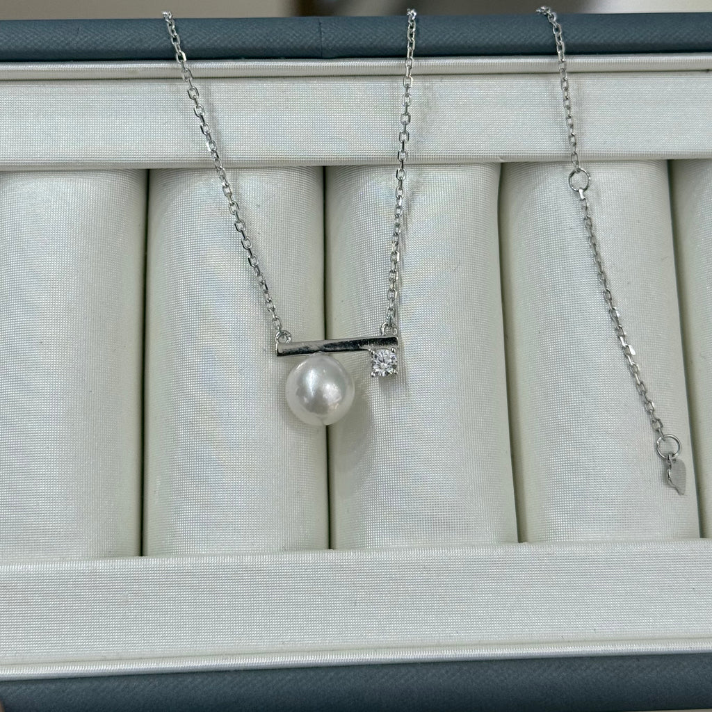 STARRY JEWELRY [Balance Beam] Natural Sea Water Pearl Akoya Clavicular Face Xu Miyu Same Style