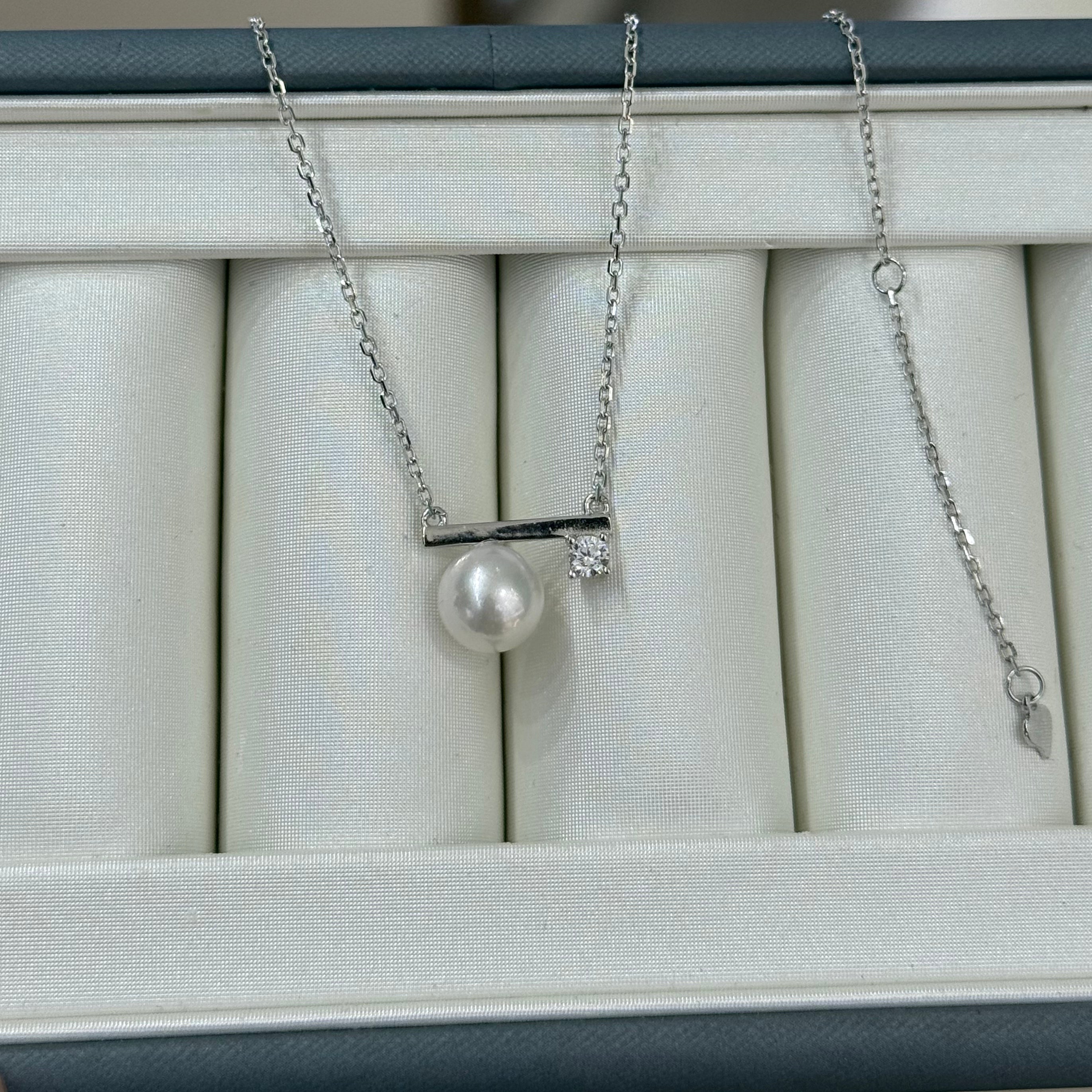 STARRY JEWELRY [Balance Beam] Natural Sea Water Pearl Akoya Clavicular Face Xu Miyu Same Style