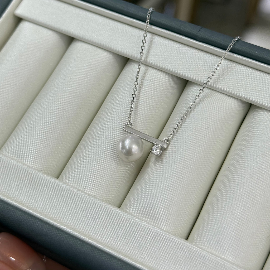 STARRY JEWELRY [Balance Beam] Natural Sea Water Pearl Akoya Clavicular Face Xu Miyu Same Style