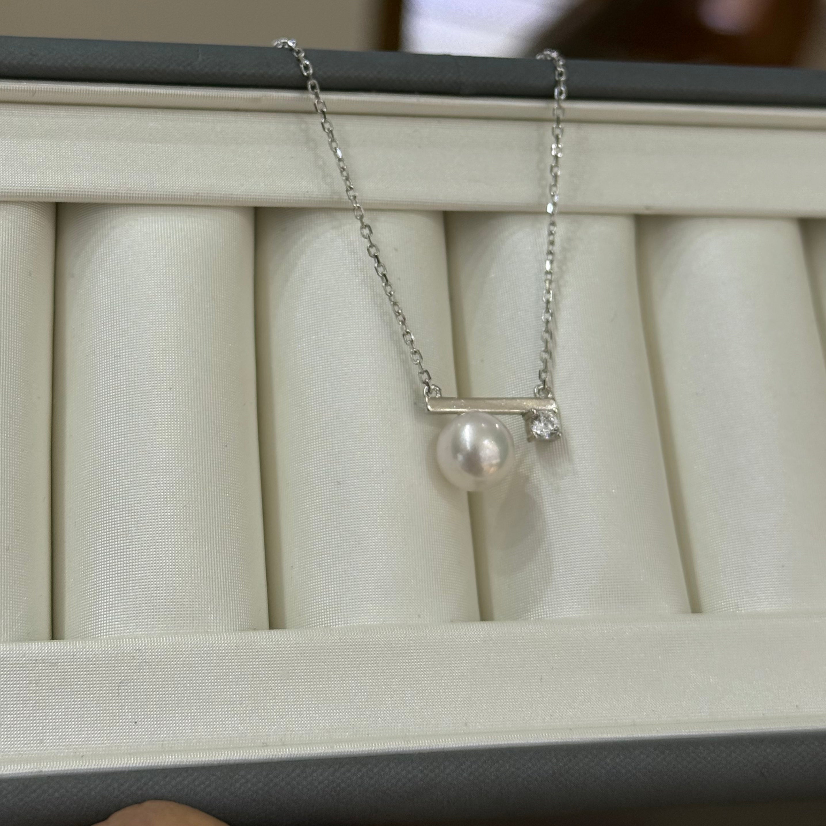 STARRY JEWELRY [Balance Beam] Natural Sea Water Pearl Akoya Clavicular Face Xu Miyu Same Style