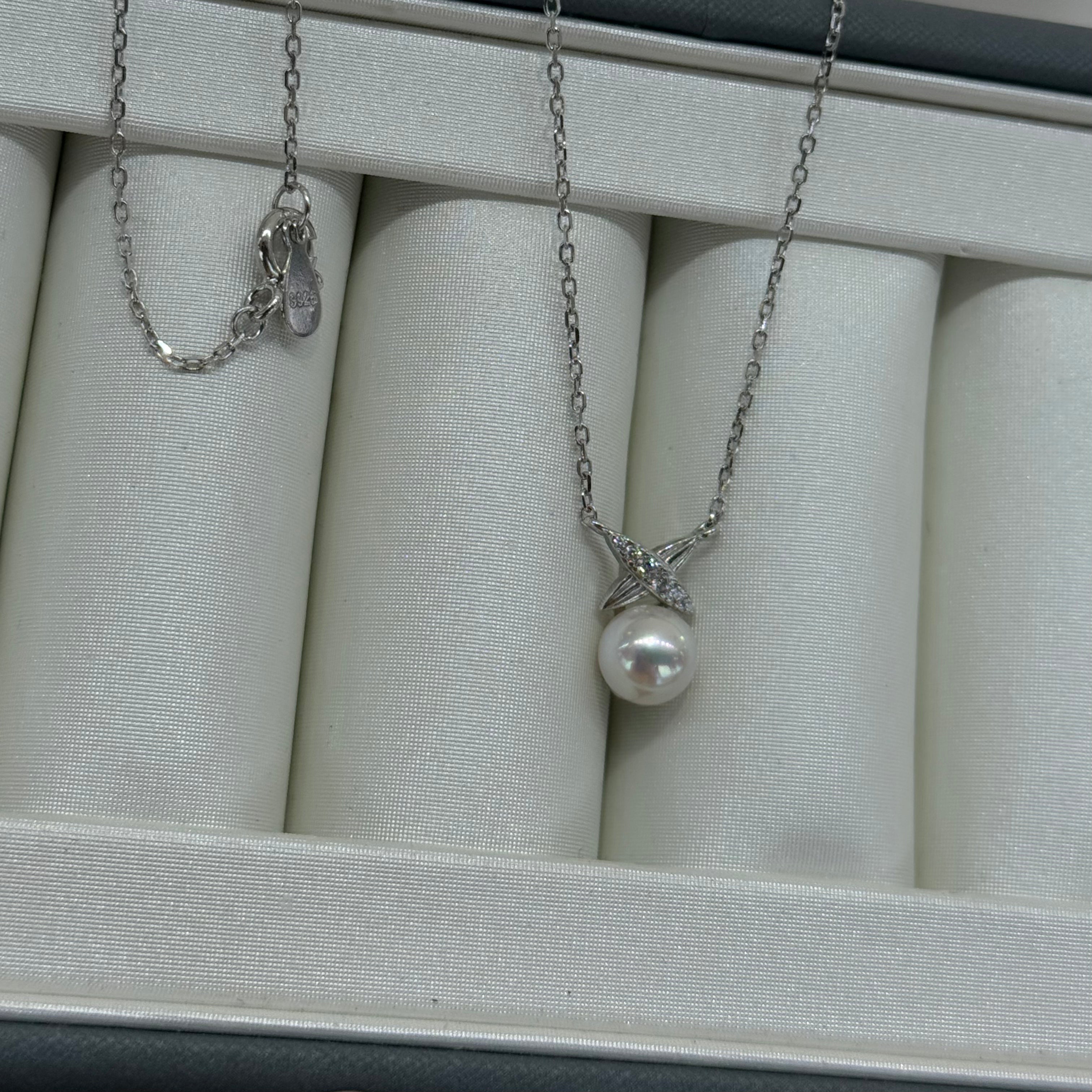 STARRY JEWELRY 【 Comic 】 Extremely Strong Light Sea Pearl Necklace Akoya Charm Pendant Simple Gift Generous Exquisite
