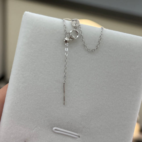 STARRY JEWELRY Four Diamond Akoya Sea Pearl Pendant Necklace, Simple and High End, Daily Commuting Style