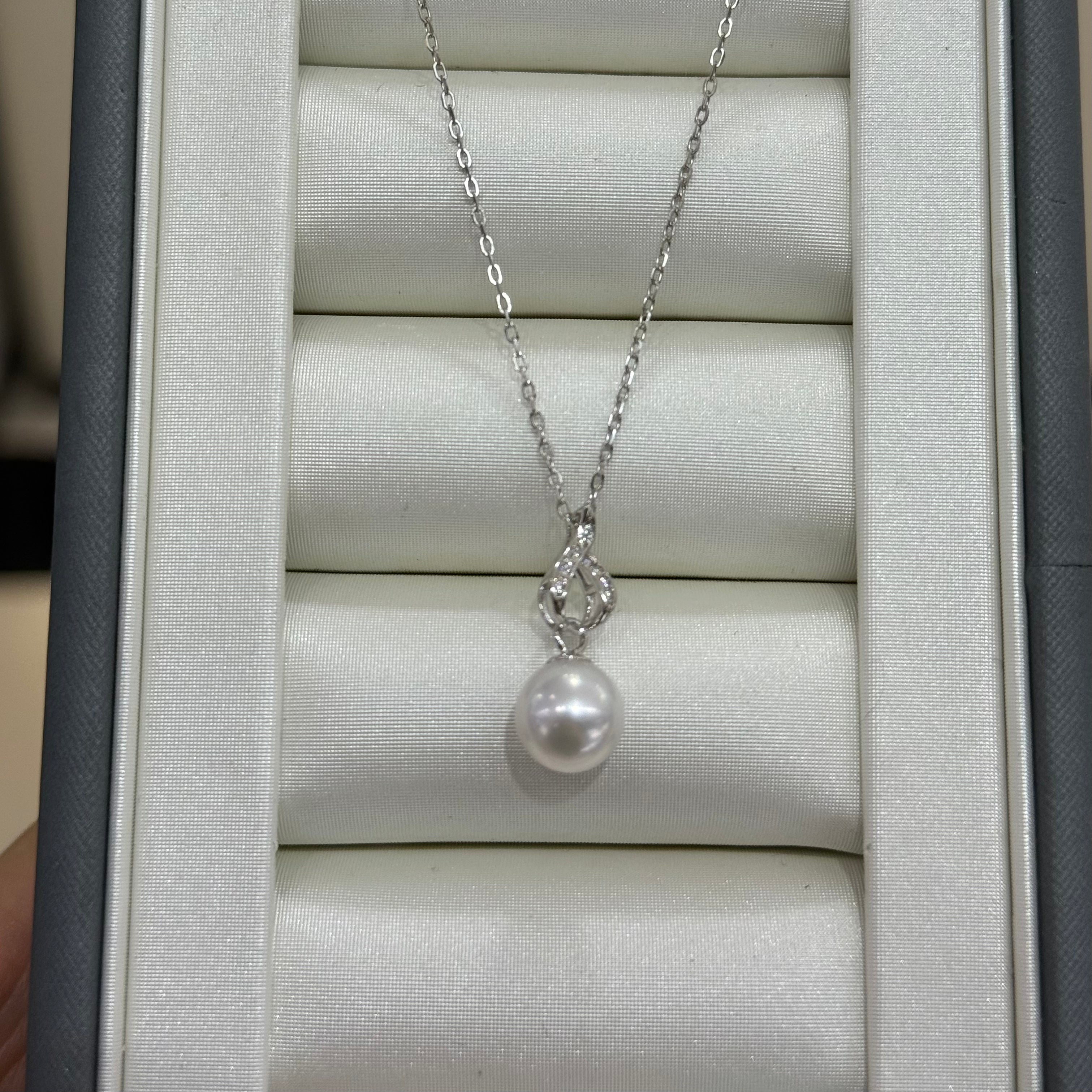 STARRY JEWELRY 【 Shunyi 】 Akoya Sea Pearl, a niche light luxury model, with a round collarbone chain that is almost flawless