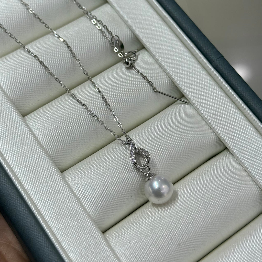 STARRY JEWELRY 【 Shunyi 】 Akoya Sea Pearl, a niche light luxury model, with a round collarbone chain that is almost flawless