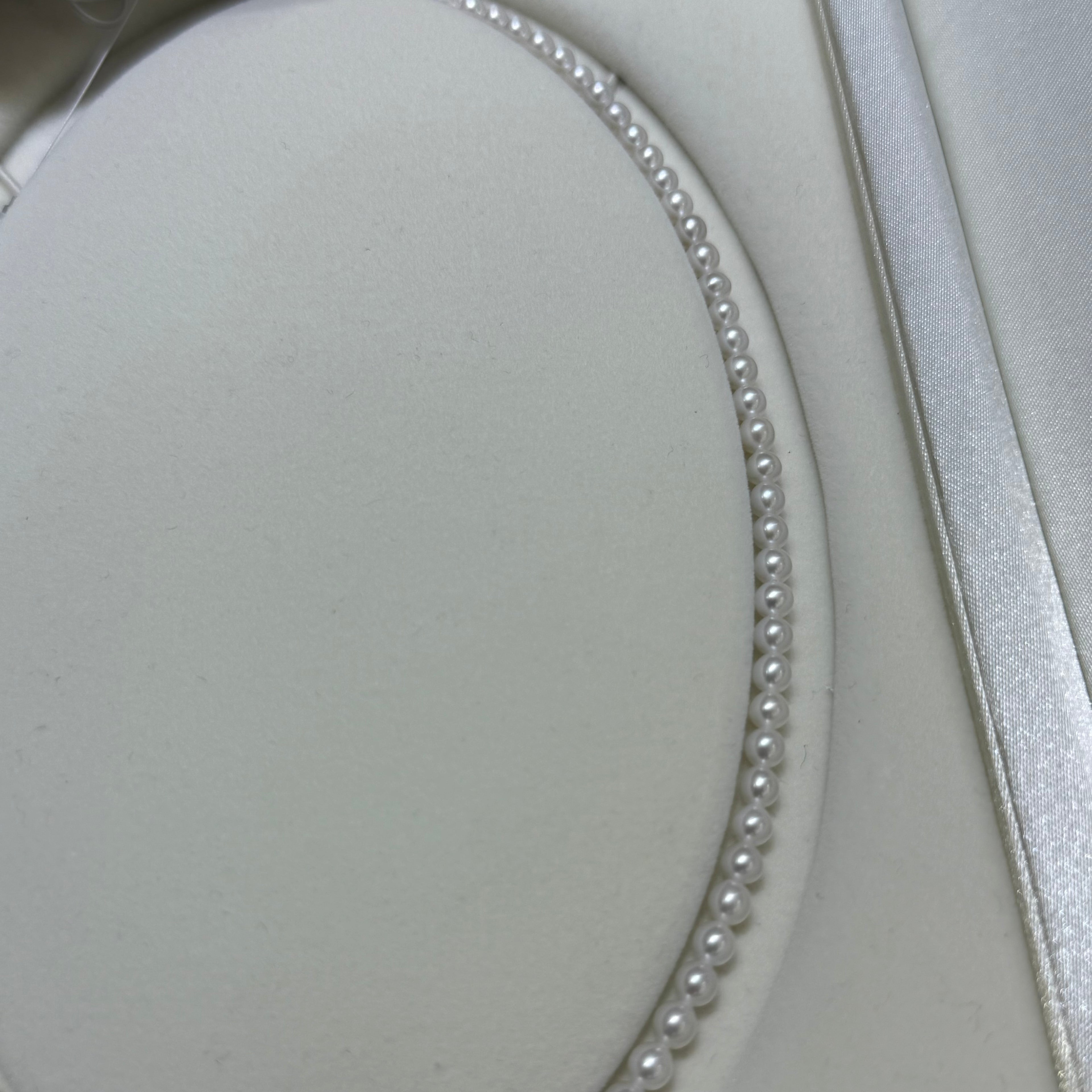 STARRY JEWELRY Natural freshwater pearl necklace 4.5-5mm, nearly round, extremely strong light, Xiaomi chain temperament, essential for summer vacation