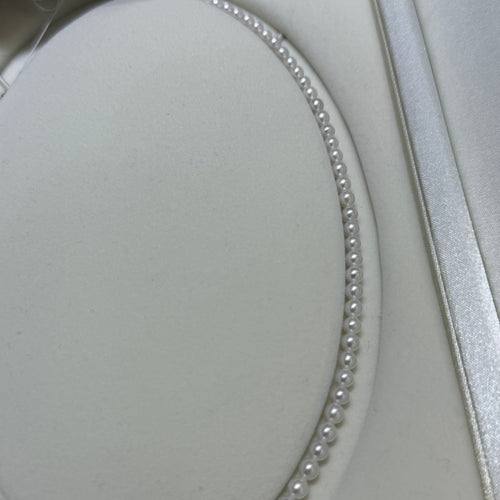 STARRY JEWELRY Natural freshwater pearl necklace 4.5-5mm, nearly round, extremely strong light, Xiaomi chain temperament, essential for summer vacation