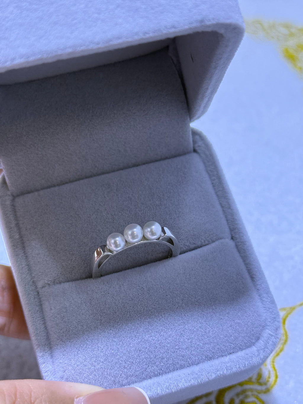 STARRY JEWELRY Natural Pearl Minimalist Pure Silver S925 Xiaomi Pearl Ring with Adjustable Opening